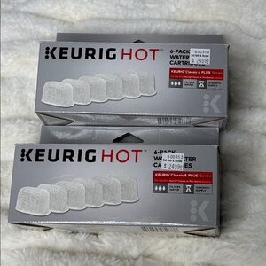 Keurig Hot Water Filter Cartridges 6-Pack in Gray 9 pieces total
